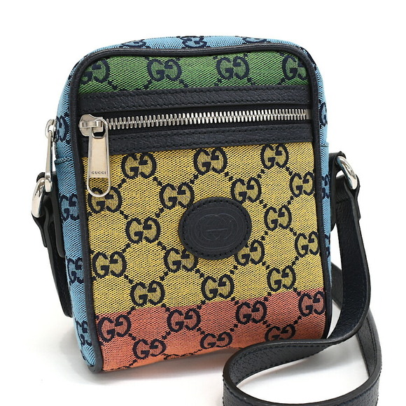 Gucci Handbags - Gucci Crossbody Shoulder Bag Canvas Leather Multicolore